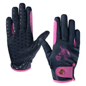 Riding gloves for children QHP Didy image-0