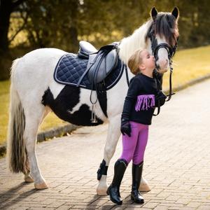 Ridhandskar för barn QHP Lize image-1