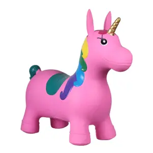 Jouet cheval QHP Jumpy Unicorn image-0