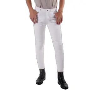 Pantalón de equitación con perneras para niños QHP Fillip image-0