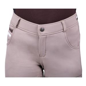 Calças de equitação full grip para criança QHP Softshell Emma image-5