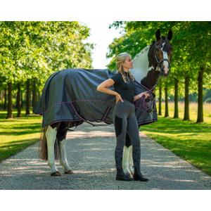 Women's full grip riding leggings QHP Djune image-2