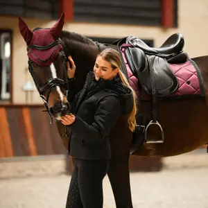 Winterjacket met afneembare mouwen voor dames paardrijden QHP Rayah image-1