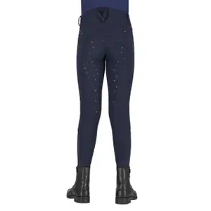 Children's full grip riding Trousers QHP Lymee image-4