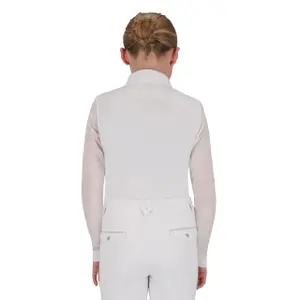 Long-sleeved competition polo for girls QHP Sennah image-2