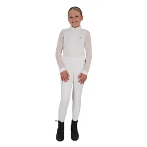 Long-sleeved competition polo for girls QHP Sennah image-1
