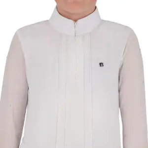 Long-sleeved competition polo for girls QHP Sennah image-4