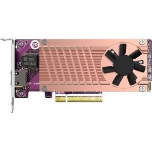 Carte réseau QNAP 2xpcie2280 M.2ssd Sl Pciegen3x8 1x aqc113c 10gbe nbase-t port