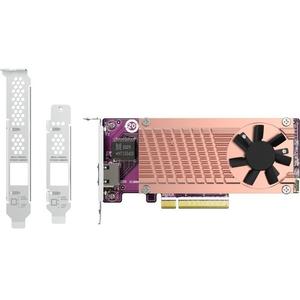 Carte réseau QNAP 2xpcie2280 M.2ssd Sl Pciegen3x8 1x aqc113c 10gbe nbase-t port image-2