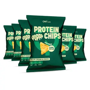 Protein Snack Chips QNT Cream & Onion (x12) image-0