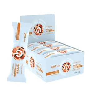 Eiwit voedingssupplement met karamel smaak QNT Protein Joy 36% Low Sugar Crunchy Caramel Cookie Dough image-0