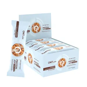 Eiwit voedingssupplement met karamel smaak QNT Protein Joy 36% Low Sugar Crunchy Chocolate Cookie image-0
