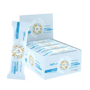 Białkowe odżywki o smaku karmelowym QNT Protein Joy 36% Low Sugar Crunchy Vanilla Ice