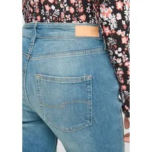 Mid-Rise Skinny Jeans for Women QS image-2