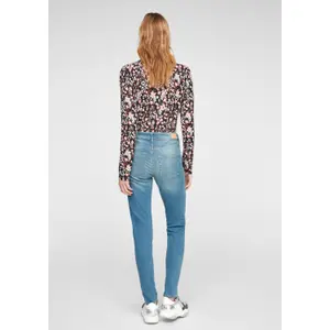 Mid-Rise Skinny Jeans for Women QS image-3