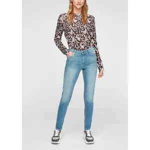 Mid-Rise Skinny Jeans for Women QS image-5