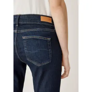 Women's Skinny Jeans with Belt Loops QS image-2