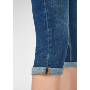Womens Light Wash Slim Fit 3/4 Jeans QS image-6