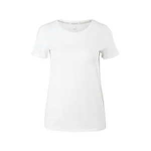 Women's cotton round-neck T-shirt QS image-0