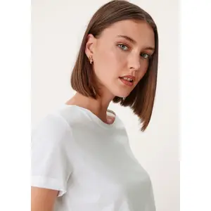 Women's cotton round-neck T-shirt QS image-2