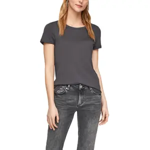 Women's cotton round-neck T-shirt QS image-1