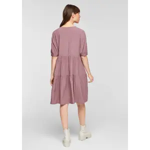 Women's ruffled dress QS image-3
