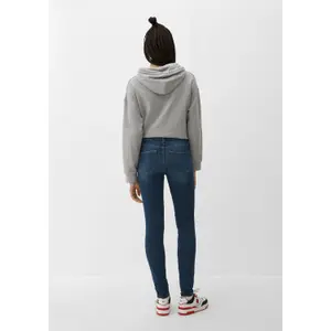 Women's Mid-Rise 5 Pocket Skinny Jeans QS Sadie image-3