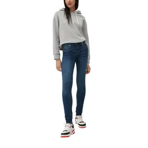 Women's Mid-Rise 5 Pocket Skinny Jeans QS Sadie image-5