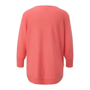 Womens Mixed Viscose Knit Jumper QS image-1