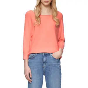 Womens Mixed Viscose Knit Jumper QS image-2