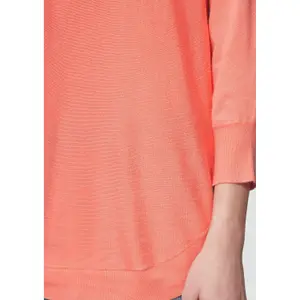 Womens Mixed Viscose Knit Jumper QS image-3