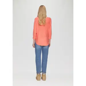 Womens Mixed Viscose Knit Jumper QS image-4
