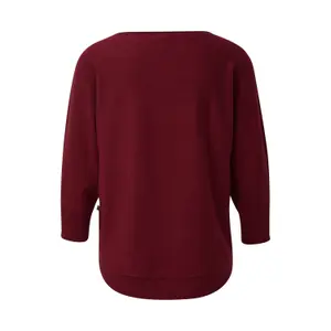 Womens Mixed Viscose Knit Jumper QS image-1