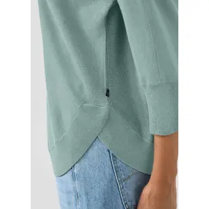Womens Mixed Viscose Knit Jumper QS image-3