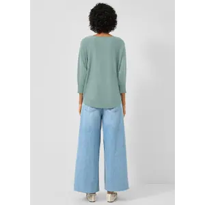 Womens Mixed Viscose Knit Jumper QS image-4