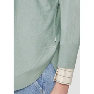 Womens Mixed Viscose Knit Jumper QS image-3