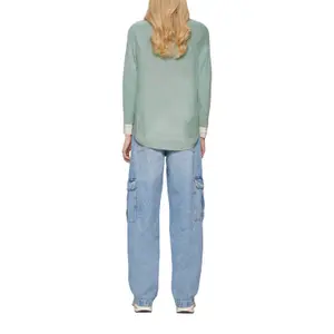 Womens Mixed Viscose Knit Jumper QS image-5
