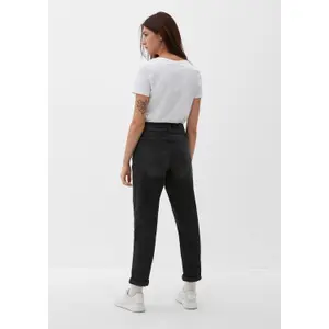 Women's Tapered Leg Jeans QS Mom image-4