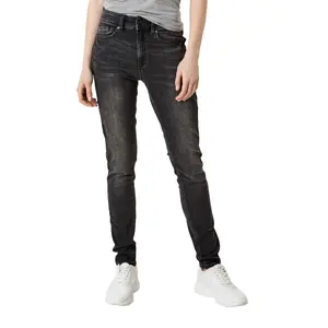 Women's Stretch Distressed Skinny Jeans QS image-1