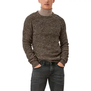 Slim Fit Heather Knit QS image-1