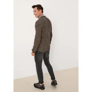 Slim Fit Heather Knit QS image-3