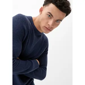 Textured Knit Raglan Sleeve Jumper QS image-2