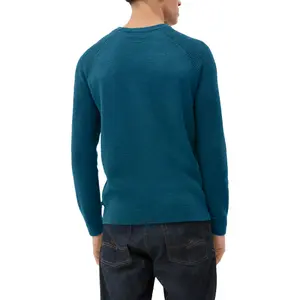 Textured Knit Raglan Sleeve Jumper QS image-4