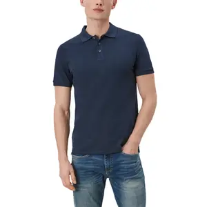 Classic Soft Piqué Cotton Polo with Badge QS image-1