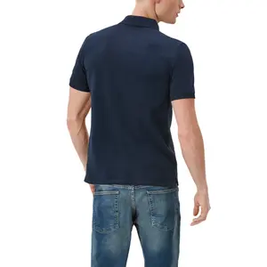 Classic Soft Piqué Cotton Polo with Badge QS image-4