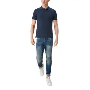Classic Soft Piqué Cotton Polo with Badge QS image-5