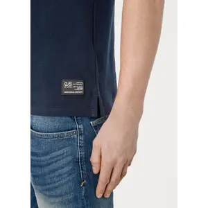 Classic Soft Piqué Cotton Polo with Badge QS image-6