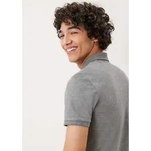 Classic Soft Piqué Cotton Polo with Badge QS image-6