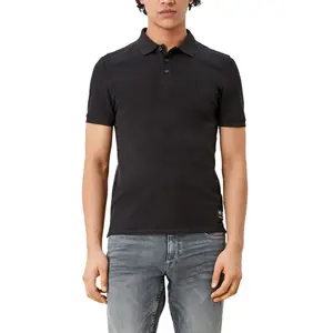 Classic Soft Piqué Cotton Polo with Badge QS image-1