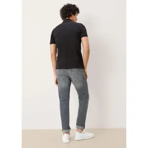 Classic Soft Piqué Cotton Polo with Badge QS image-3
